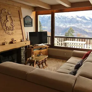 Vue Mont Blanc Et Toute La Chaîne Combloux